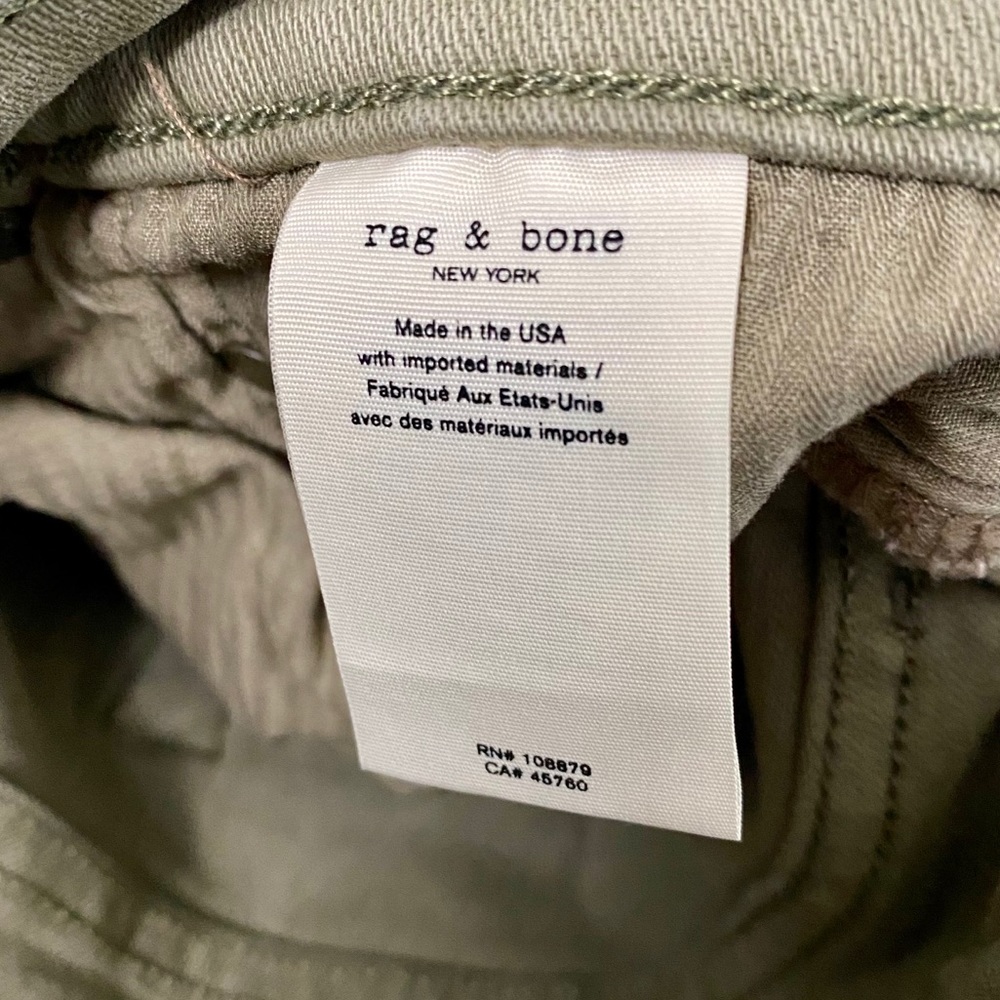 Rag & Bone New York Fit 2 Slim Jeans Dusty Olive - Picture 11 of 12